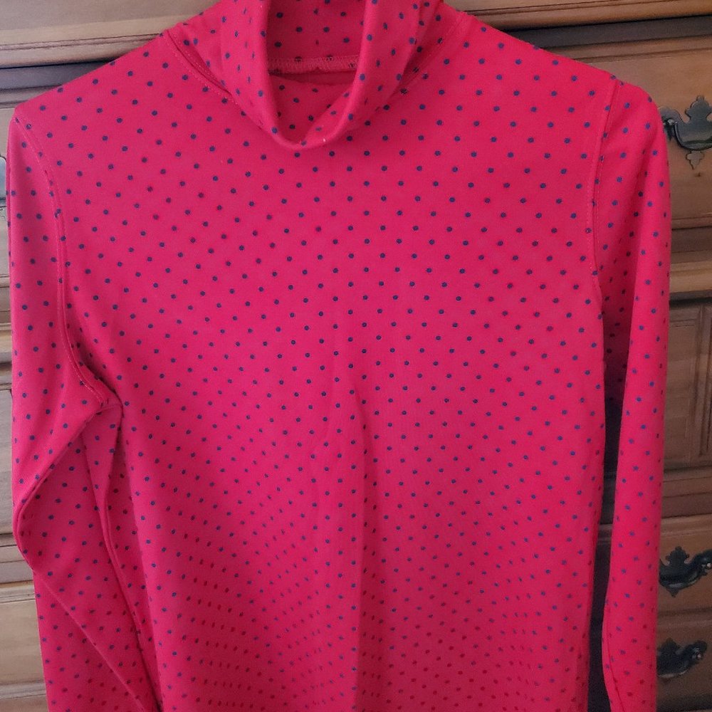 APPLESEED'S POLKA DOT TURTLENECK L/S KNIT TOP